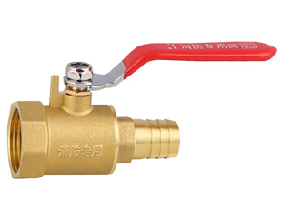 Fire reel internal tooth ball valve
