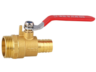 Fire reel external tooth ball valve
