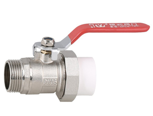 Copper rod external tooth PP-R high temperature ball valve