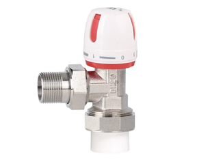 PP-R angle manual temperature control valve