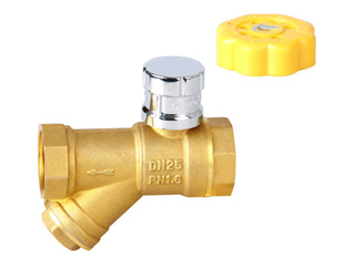 Magnetic locking filter ball valve