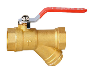 Copper rod high temperature filter ball valve