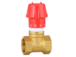 Manual regulating valve