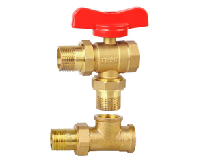 Three way regulating valve / special three-way for heating