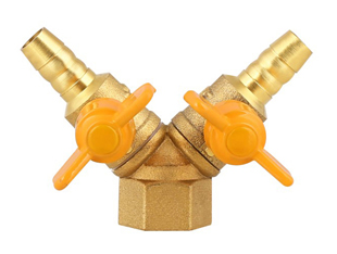 Double fork internal tooth gas valve